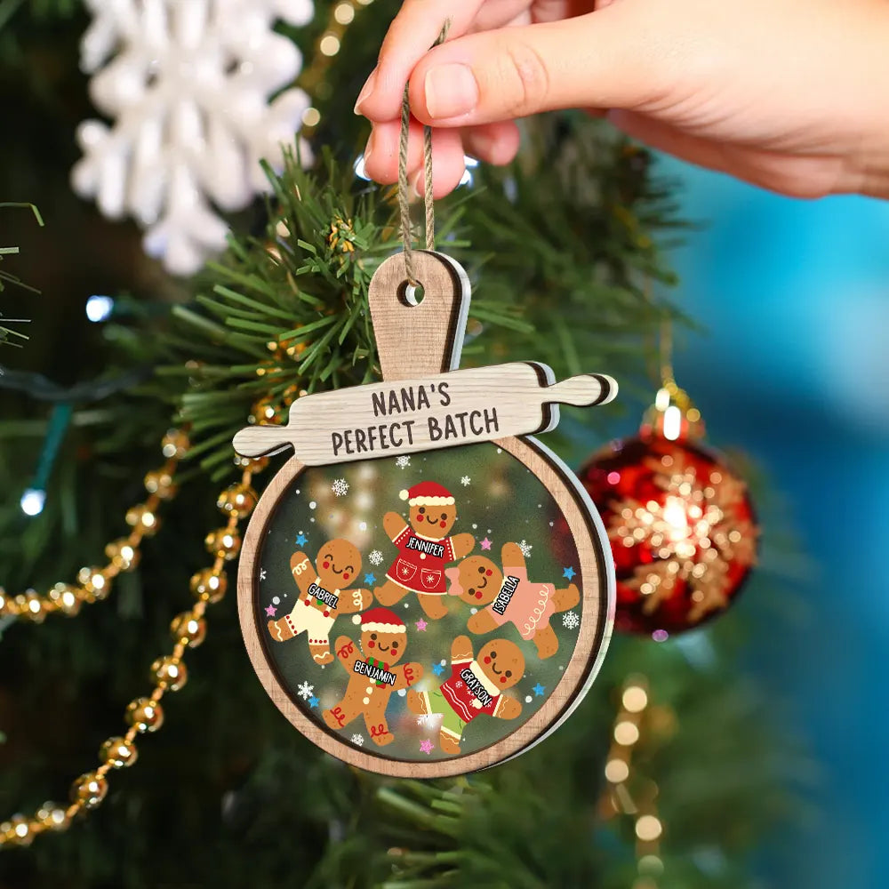 Christmas Grandma Cookies - Personalized 2-Layered Mix Ornament ORNA1210