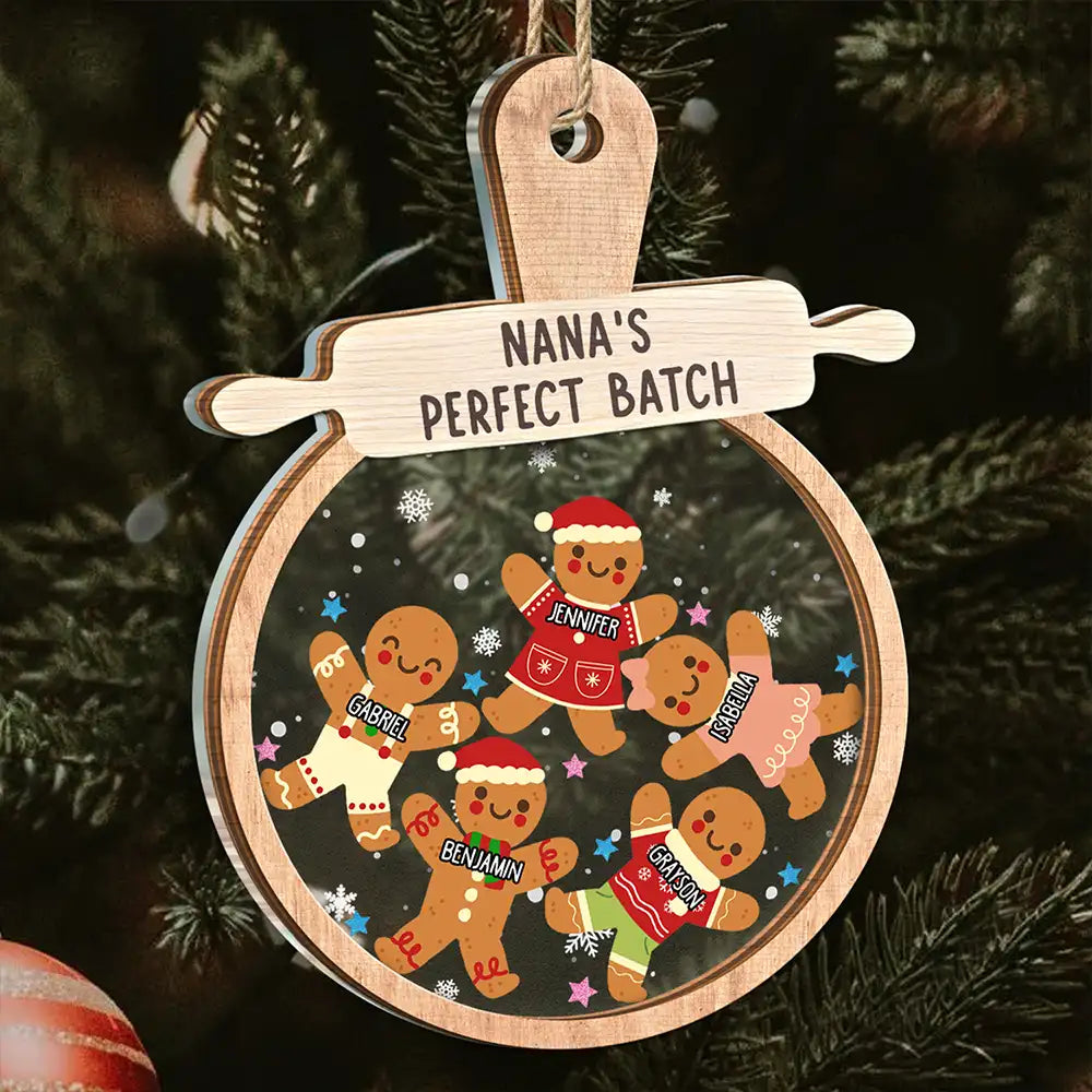 Christmas Grandma Cookies - Personalized 2-Layered Mix Ornament ORNA1210