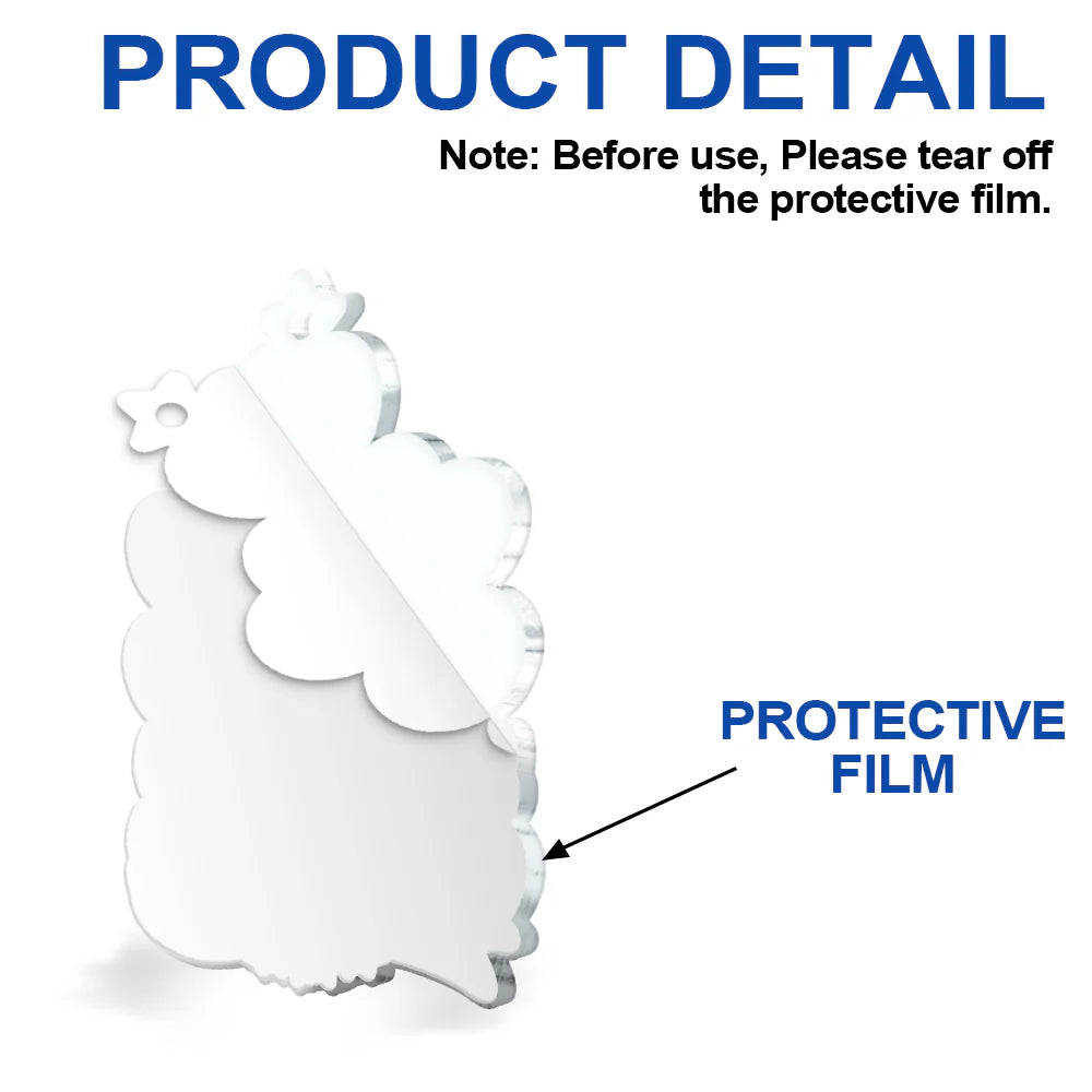 Grandkids Make Life Grand Hearts - Personalized Custom Shaped Acrylic Ornament ORNA1210