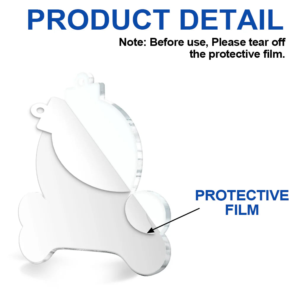 Custom Photo Forever In Our Hearts - Personalized Custom Shaped Acrylic Ornament ORNA1210