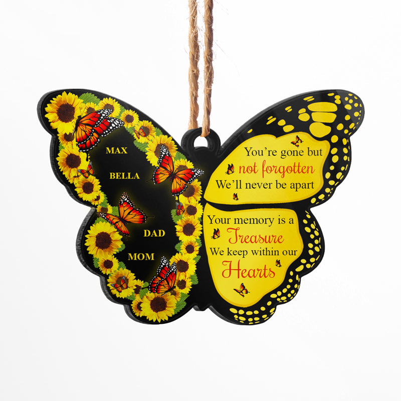 Your Memory Is A Treasure - Personalized Custom Butterfly Acrylic Ornament ORNA1210