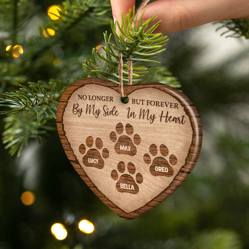 Dog & Cat Lovers Forever In My Heart - Memorial Gift - Christmas Gift - Personalized Custom Heart Ceramic Ornament ORNA1210