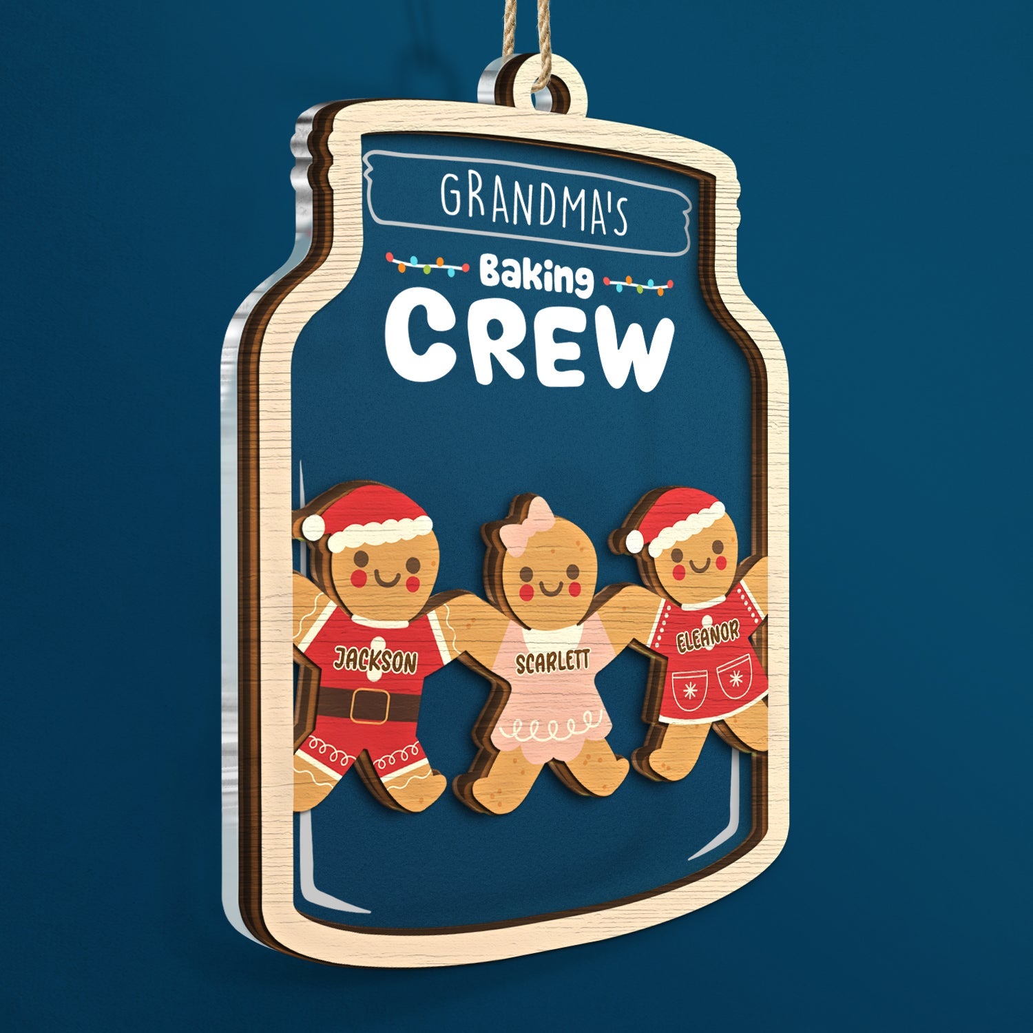 Grandma Grandpa Mom Dad Perfect Patch - Gift For Mom, Dad, Grandparents - Personalized 2-Layered Mix Ornament ORNA1210