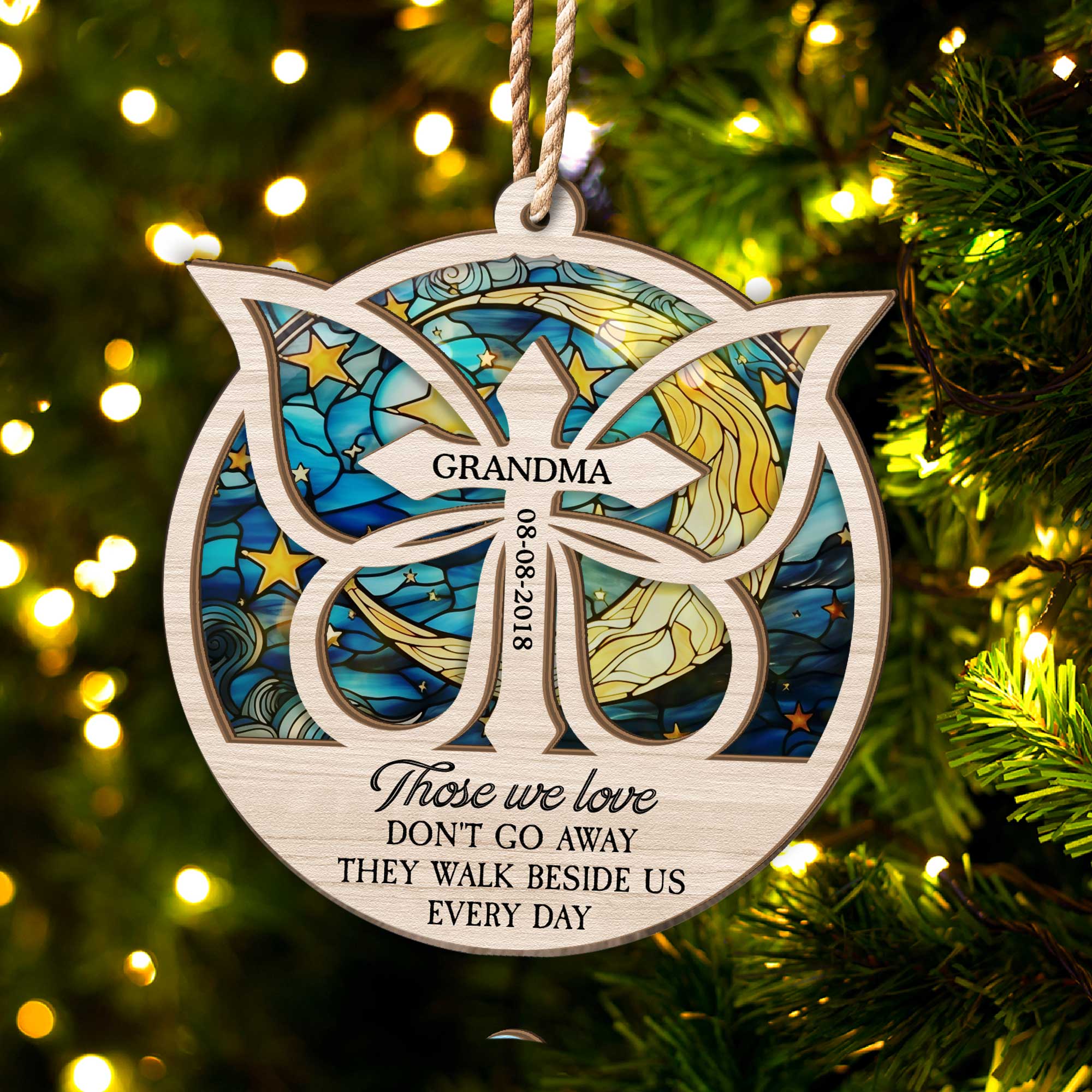 Always With Me - Personalized Suncatcher Ornament ORN0810