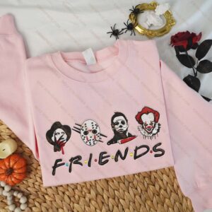 Killer Movie Character Embroidered Sweatshirt, Halloween Embroidery Sweatshirt EMHA0609