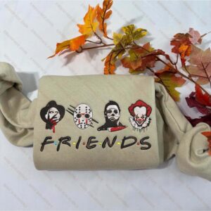 Killer Movie Character Embroidered Sweatshirt, Halloween Embroidery Sweatshirt EMHA0609