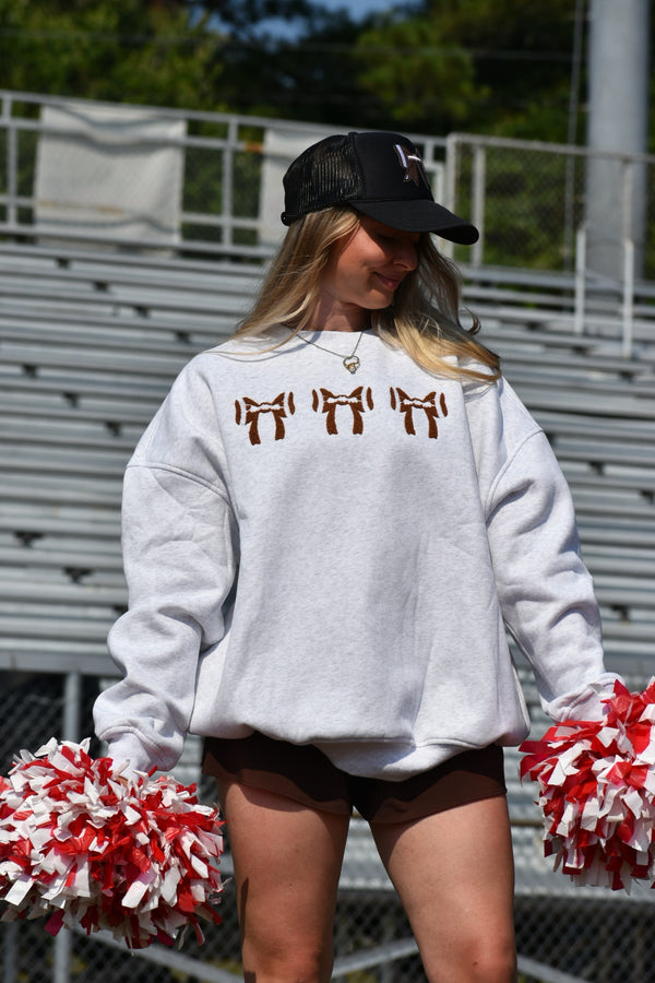 Football Bow Crewneck EMHA1009S