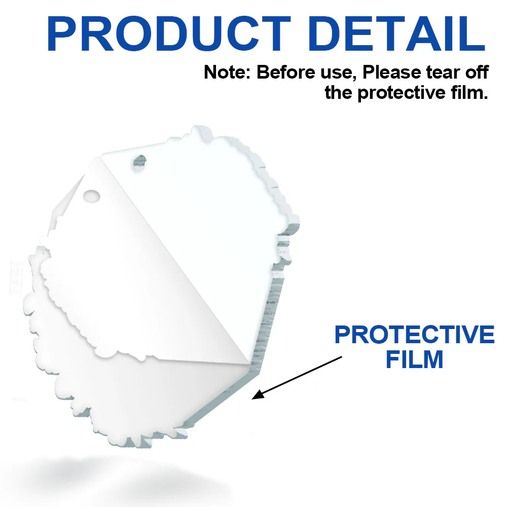 Custom Photo First Christmas Married - Personalized Custom Shaped Acrylic Ornament ORNA1210