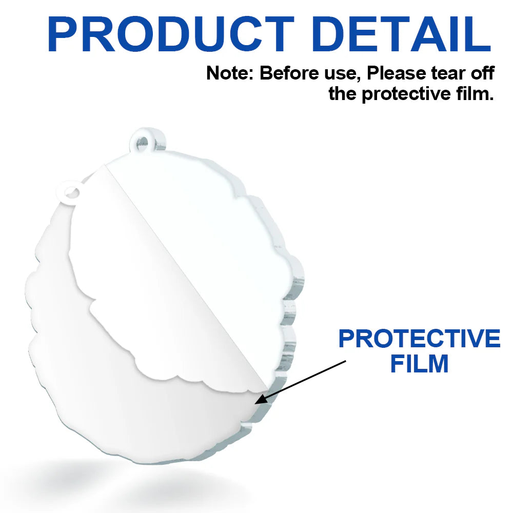 Custom Photo Meowy Catmas Merry Woofmas - Personalized Custom Shaped Acrylic Ornament ORNA1210