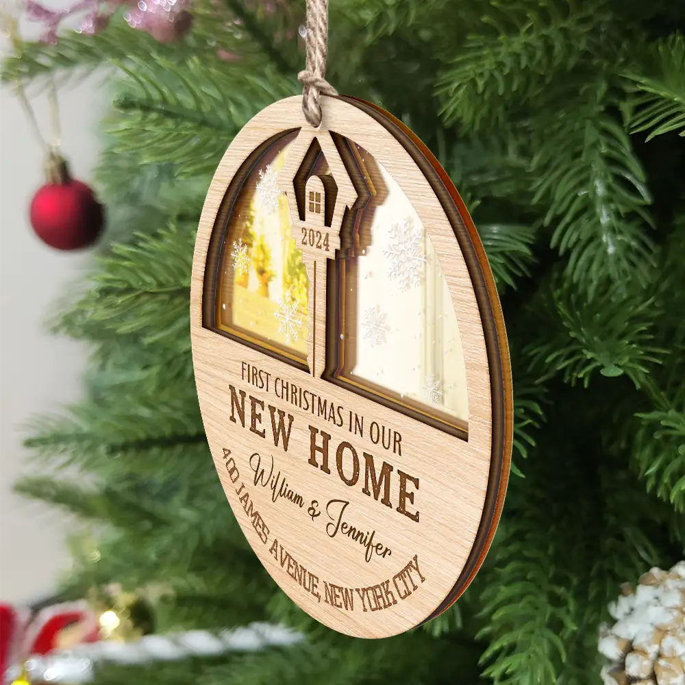 First Christmas In My New Home - Personalized Mirror Ornament ORNA1210