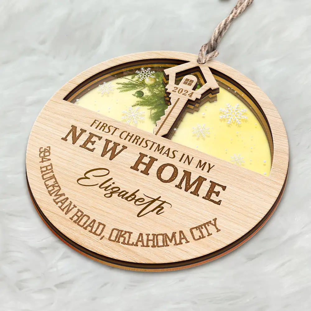 First Christmas In My New Home - Personalized Mirror Ornament ORNA1210
