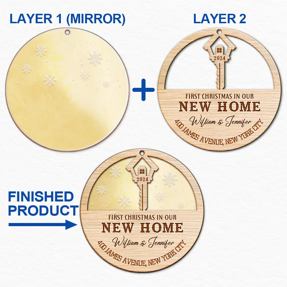 First Christmas In My New Home - Personalized Mirror Ornament ORNA1210