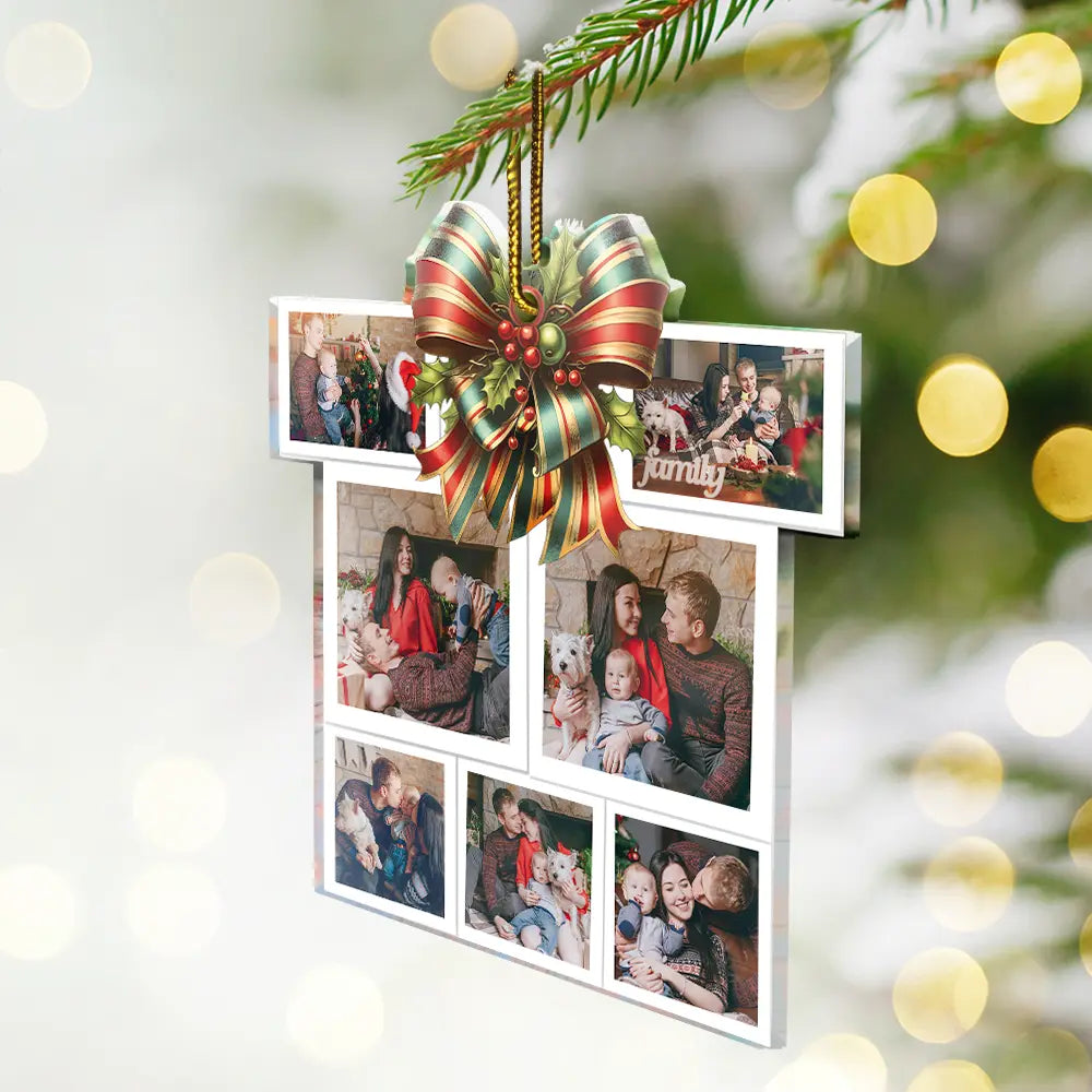 Custom Photo Family Bestie Colleagues Gift Shape - Personalized Custom Shaped Acrylic Ornament ORNA1210