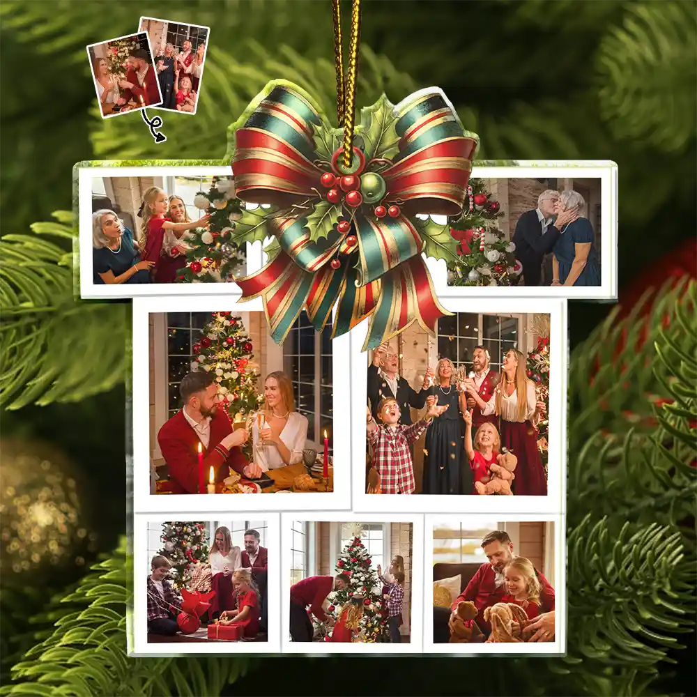 Custom Photo Family Bestie Colleagues Gift Shape - Personalized Custom Shaped Acrylic Ornament ORNA1210