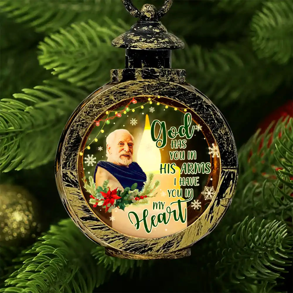 Custom Photo Light Of Those Who Are Watching Today From Heaven - Personalized Candlelight Lantern Ornament ORNA1210