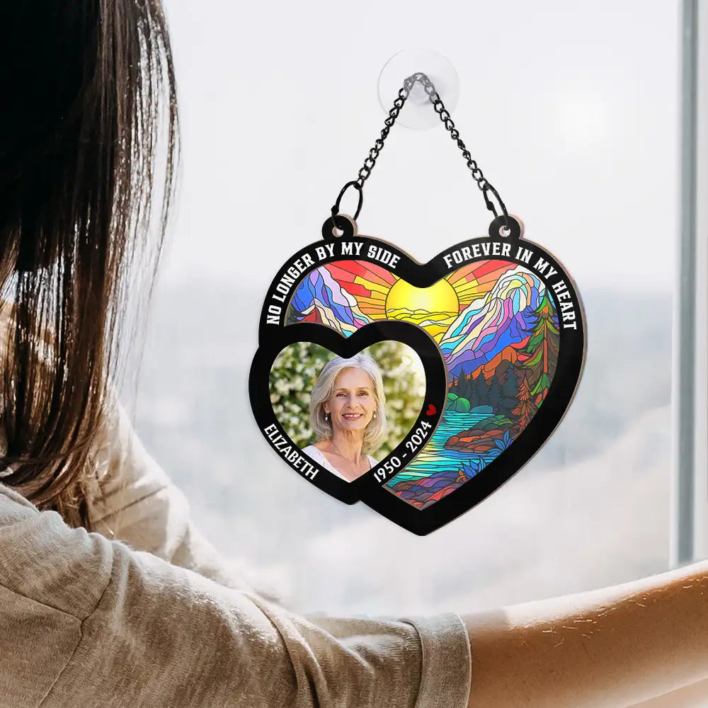 Custom Photo Memorial Your Wings Were Ready - Personalized Window Hanging Suncatcher Ornament ORNA1210