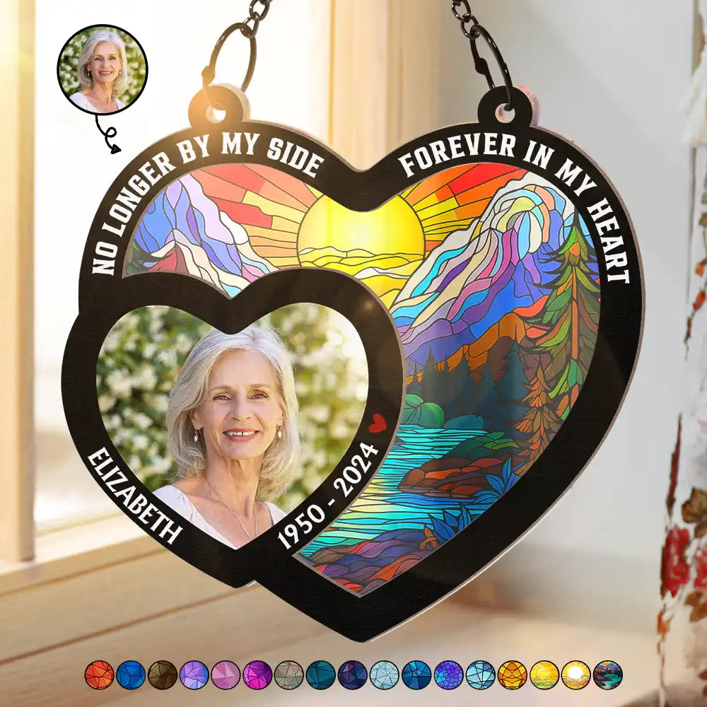 Custom Photo Memorial Your Wings Were Ready - Personalized Window Hanging Suncatcher Ornament ORNA1210