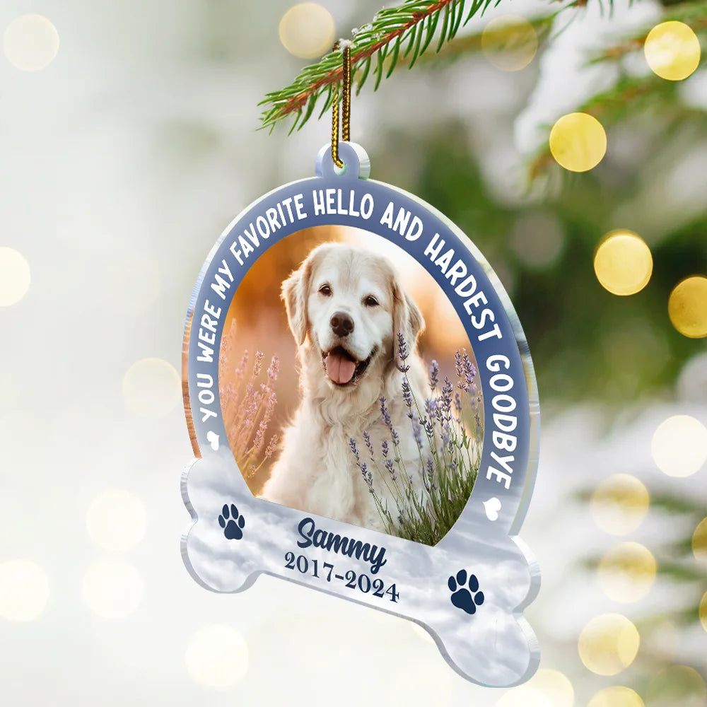 Custom Photo Memorial You Would Have Lived Forever - Personalized Custom Shaped Acrylic Ornament ORNA1210