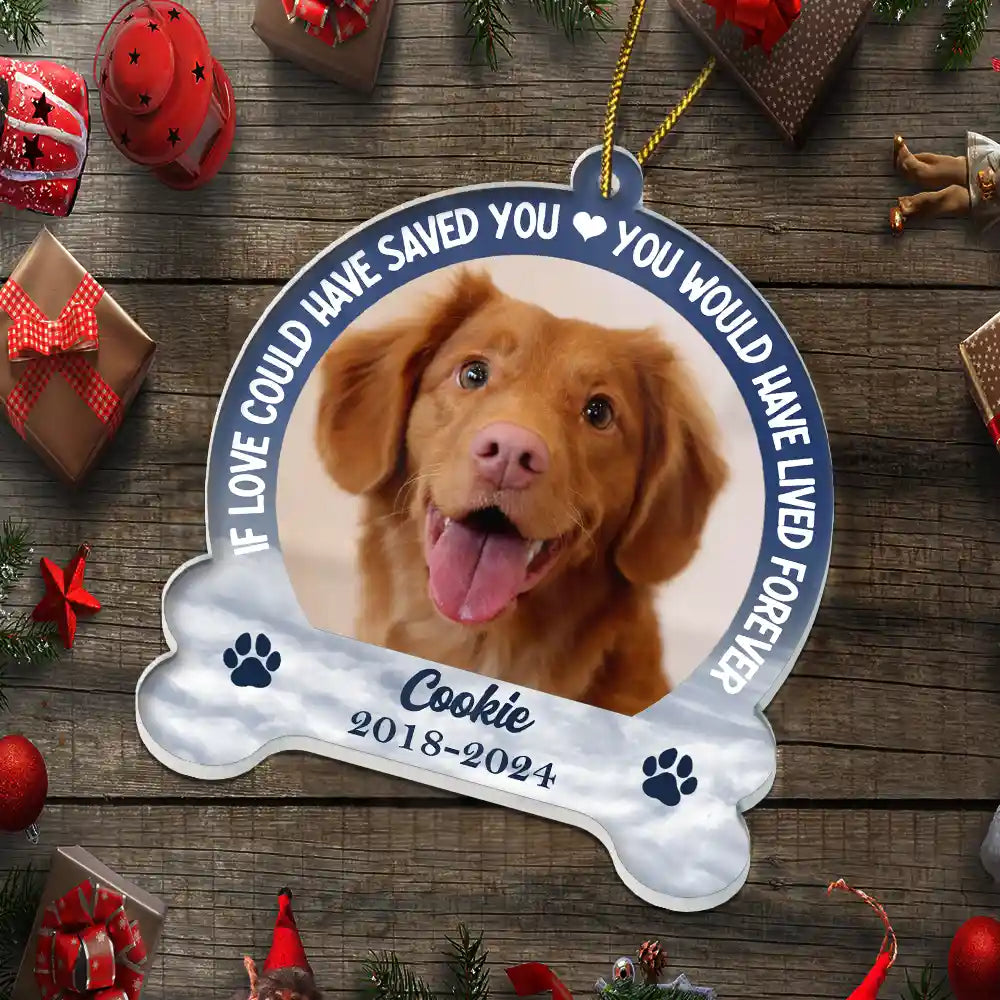 Custom Photo Memorial You Would Have Lived Forever - Personalized Custom Shaped Acrylic Ornament ORNA1210