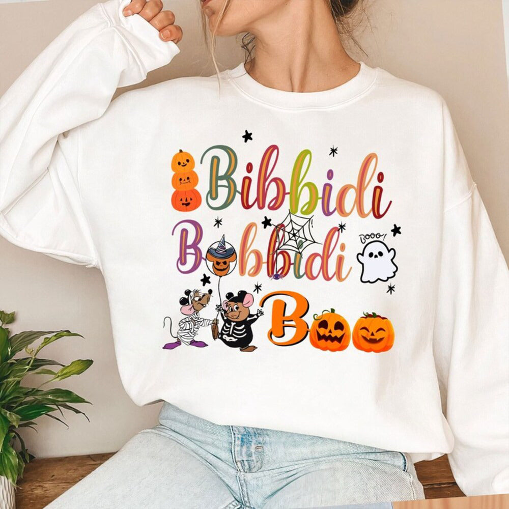 Bibbidi Bobbidi Boo Halloween Shirt, Jaq And Gus Halloween Shirt, Disney Cinderrella Shirt, Funny Disney Halloween Shirt, Halloween 2024 Tee HL23