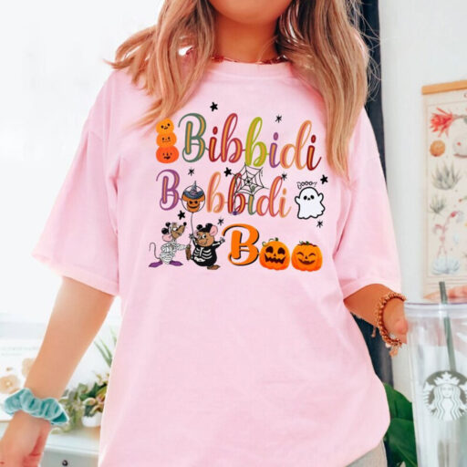 Bibbidi Bobbidi Boo Halloween Shirt, Jaq And Gus Halloween Shirt, Disney Cinderrella Shirt, Funny Disney Halloween Shirt, Halloween 2024 Tee HL23
