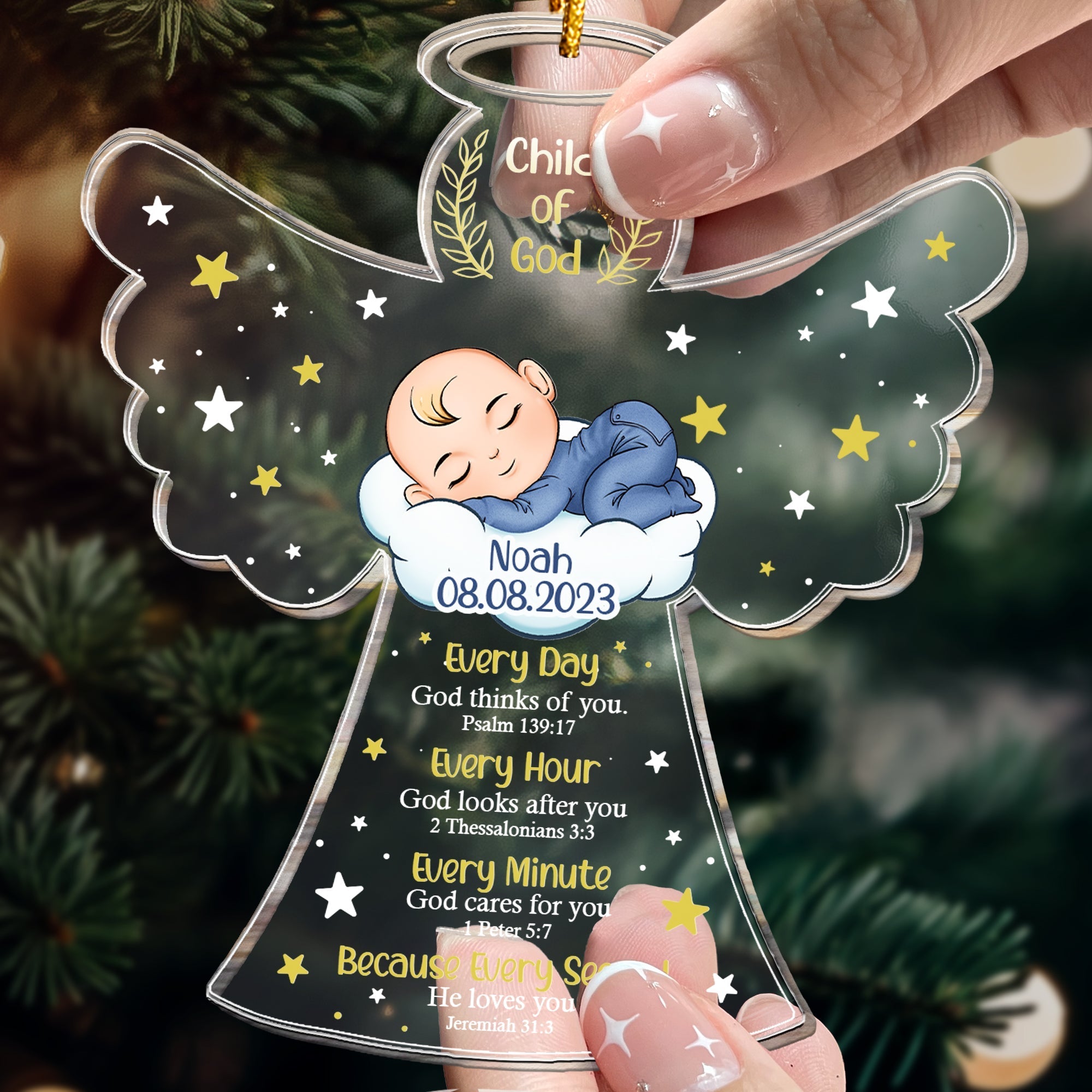 Child Of God - Personalized Acrylic Ornament ORN0810