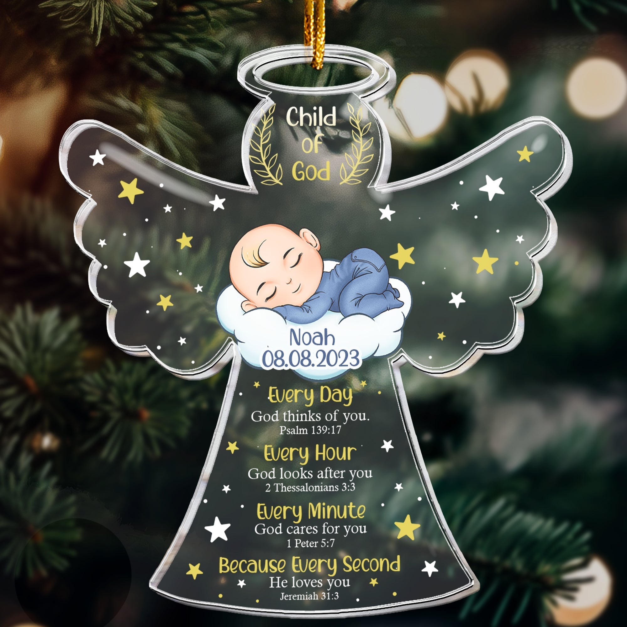 Child Of God - Personalized Acrylic Ornament ORN0810