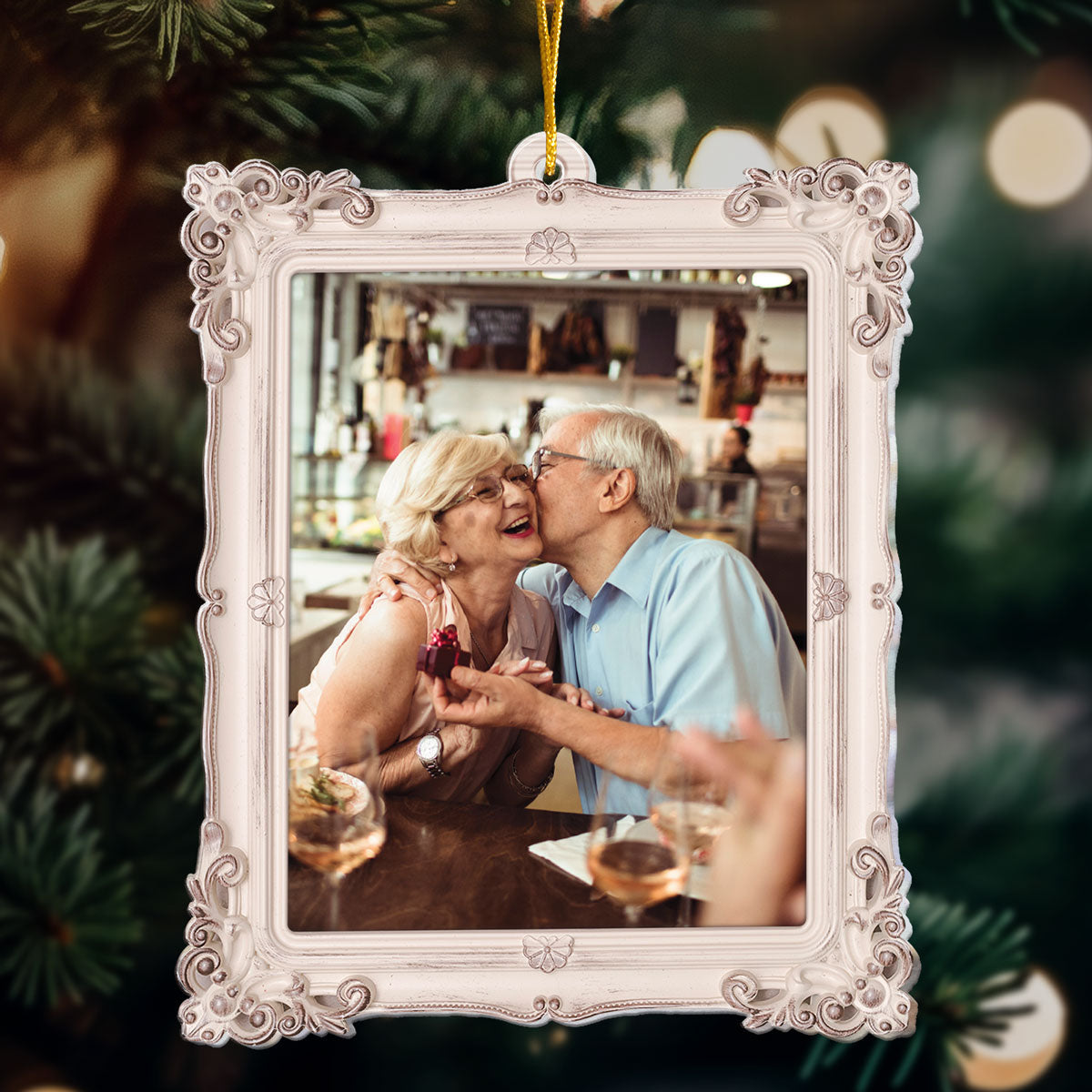 Christmas Ornament Custom Photo Frame - Personalized Acrylic Photo Ornament 1 ORN0810