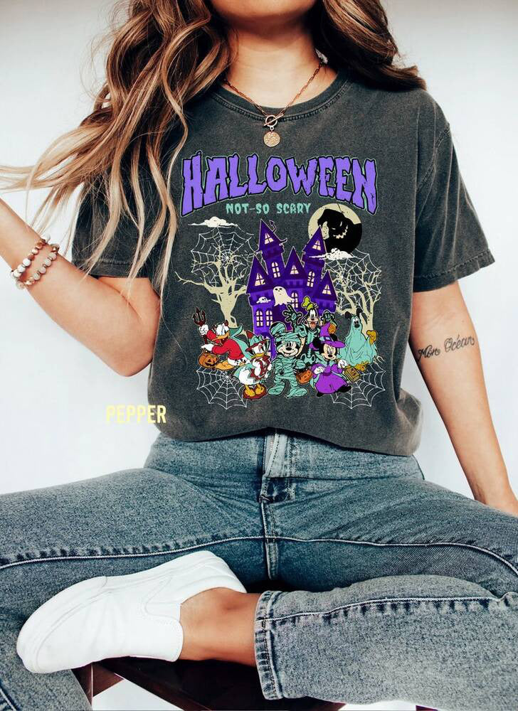Vintage Disney Halloween Shirt, Oogie Boogie Sweatshirt, Mickey And Friends Pumpkin, Mickey Not So Scary Halloween Party 2024 HL23