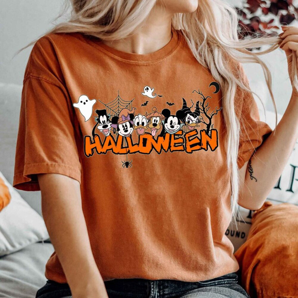 Mickey And Friend Halloween Shirt, Disney Halloween Shirt, Disney Mickey and Friends Halloween Team Shirt HL23