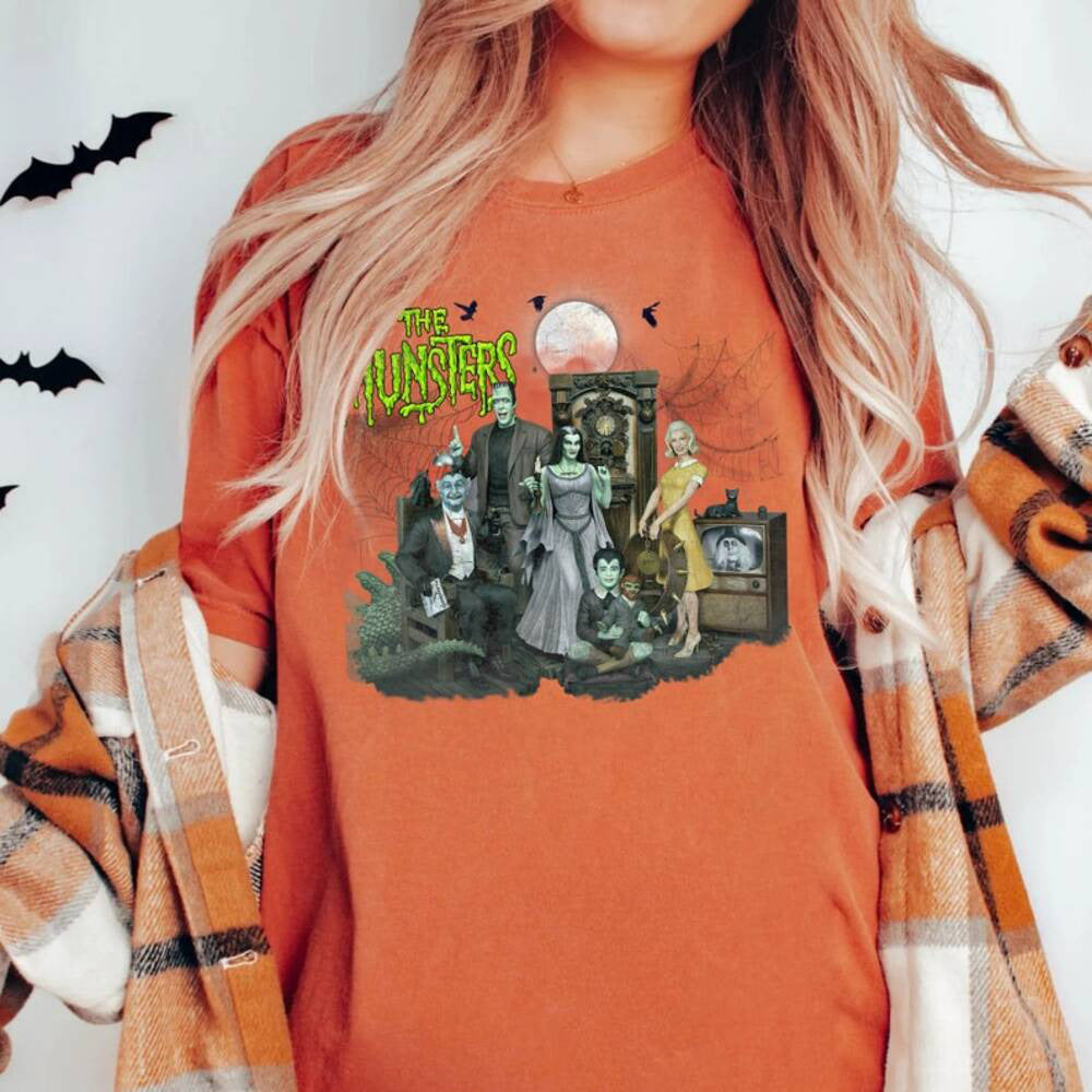 The Munster Tshirt, Halloween Shirt, Frankenstein Tee, The Munster Tv Series, Horror Movie Shirts, Halloween Party, Fall Tee HL23