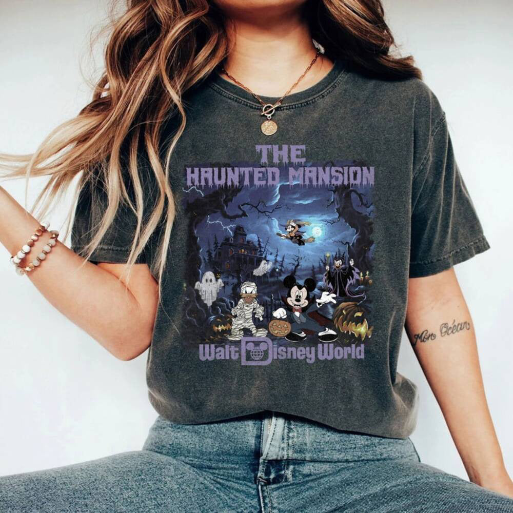 The Haunted Mansion Vintage Shirt,Retro Disney The Haunted Mansion Shirt, Disney Trip Shirt, Halloween Shirt,Disney Halloween HL23
