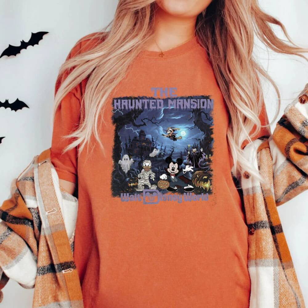 The Haunted Mansion Vintage Shirt,Retro Disney The Haunted Mansion Shirt, Disney Trip Shirt, Halloween Shirt,Disney Halloween HL23