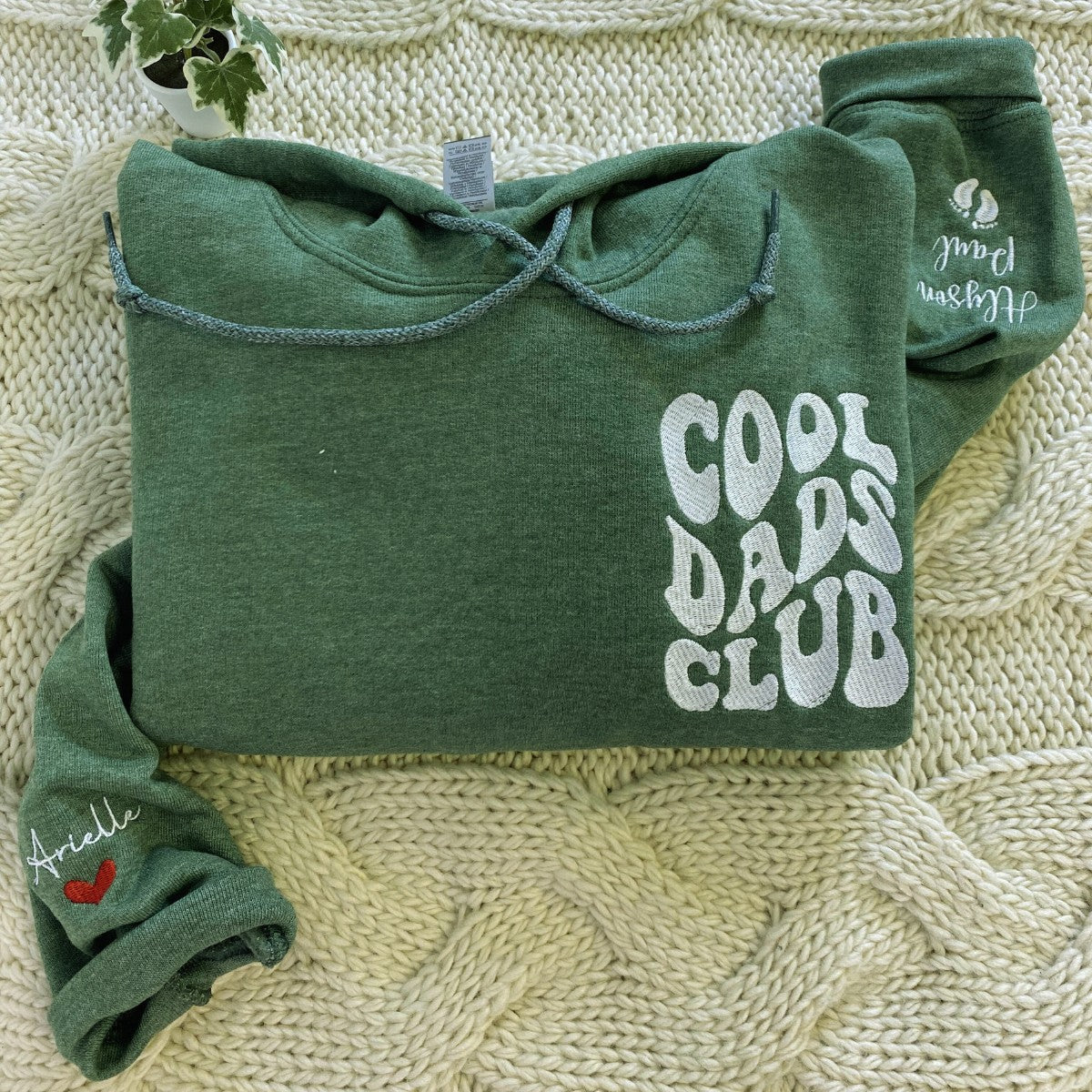 Cool Mom Club Embroidered Hoodie, Cool Mom Hood, Custom Mom Gift EM5