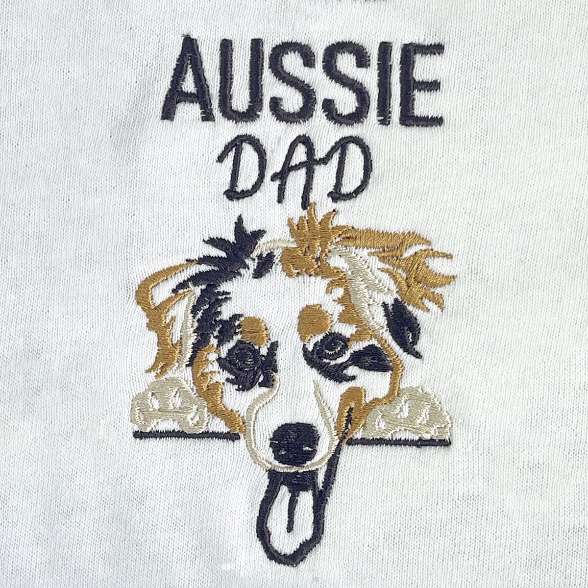 Custom Australian Shepherd Dog Dad Embroidered Collar Shirt, Personalized Shirt with Dog Name, Best Gifts For Australian Shepherd Owners em5