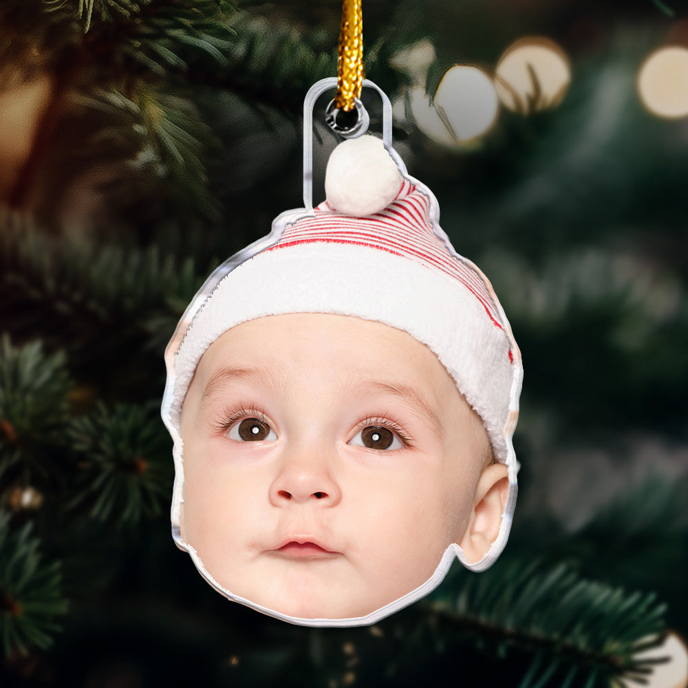 Custom Face Christmas - Personalized Acrylic Photo Ornament ORN0810