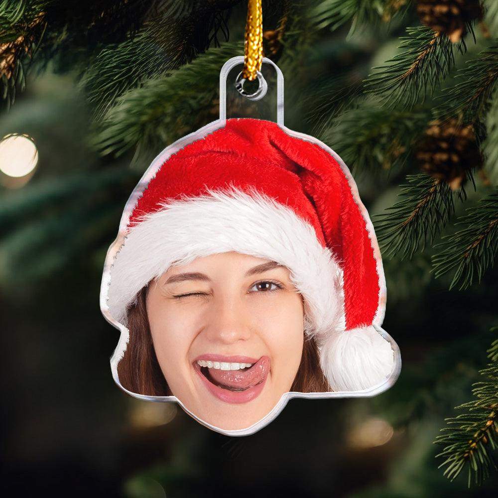 Custom Face Christmas - Personalized Acrylic Photo Ornament ORN0810