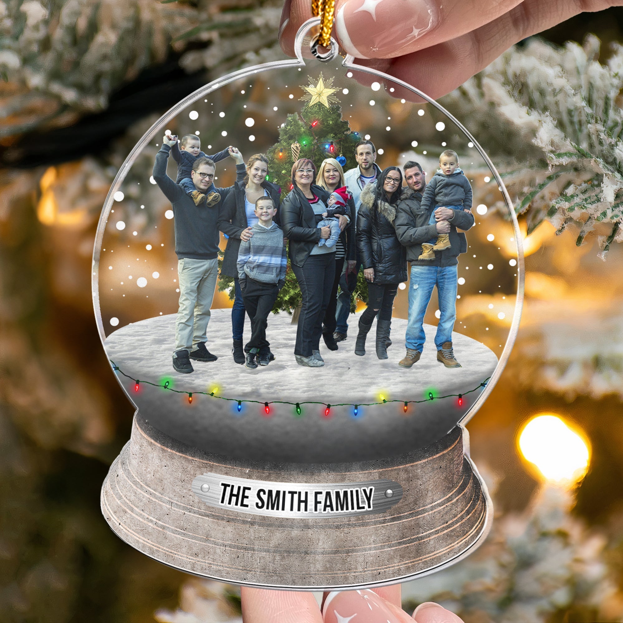 Custom Photo Family, Friends - Personalized Family Photo Ornament ORNA1210