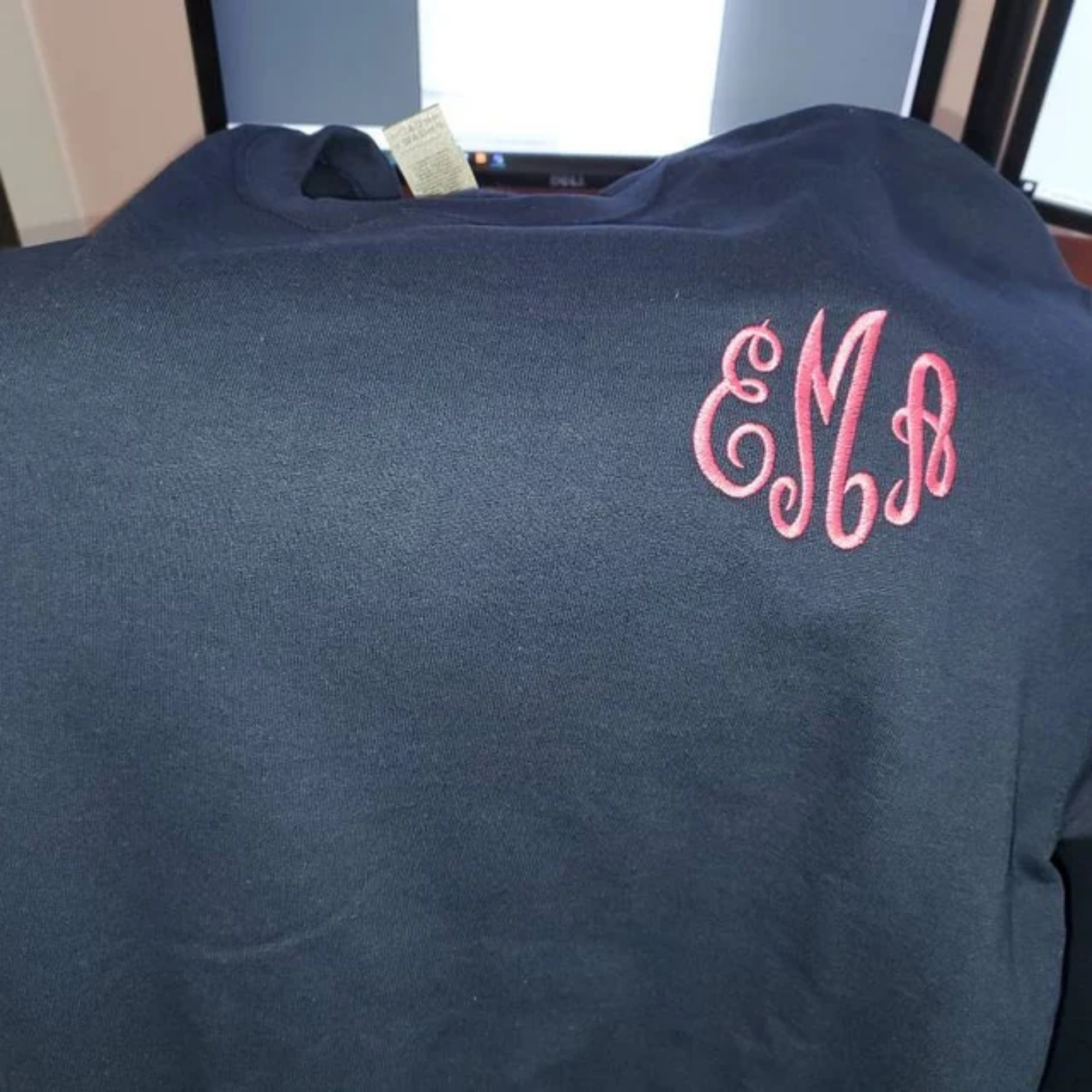 Personalized Monogrammed Sweatshirt, Monogram Sweater Embroidered Gift for Her em3