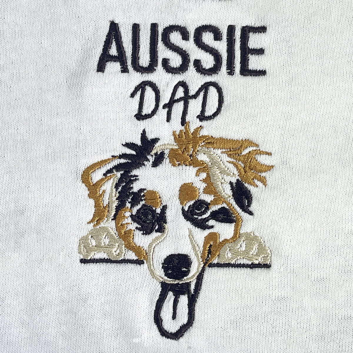 Custom Australian Shepherd Dog Dad Embroidered Hoodie, Personalized Hoodie with Dog Name, Best Gifts For Australian Shepherd Owners em5