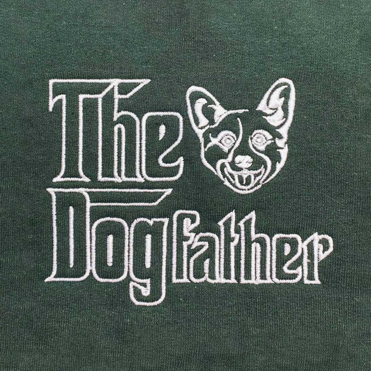 Custom Corgi Dog Dad Embroidered Tote Bag, Personalized The DogFather Tote Bag Corgi, Best Gifts For Corgi Lovers em5