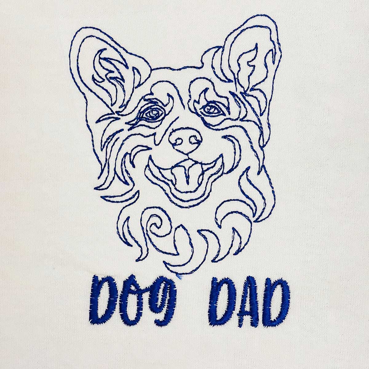 Custom Corgi Dog Dad Tote Bag, Personalized Tote Bag Embroidered with Dog Name, Best Gifts For Corgi Lovers em5