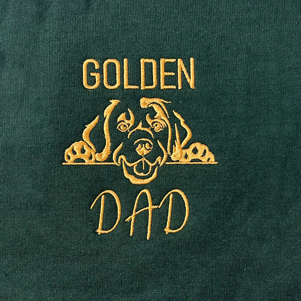 Custom Golden Retriever Dog Dad Embroidered Tote Bag, Personalized Tote Bag with Dog Name, Perfect Gifts for Golden Retriever Lovers em2