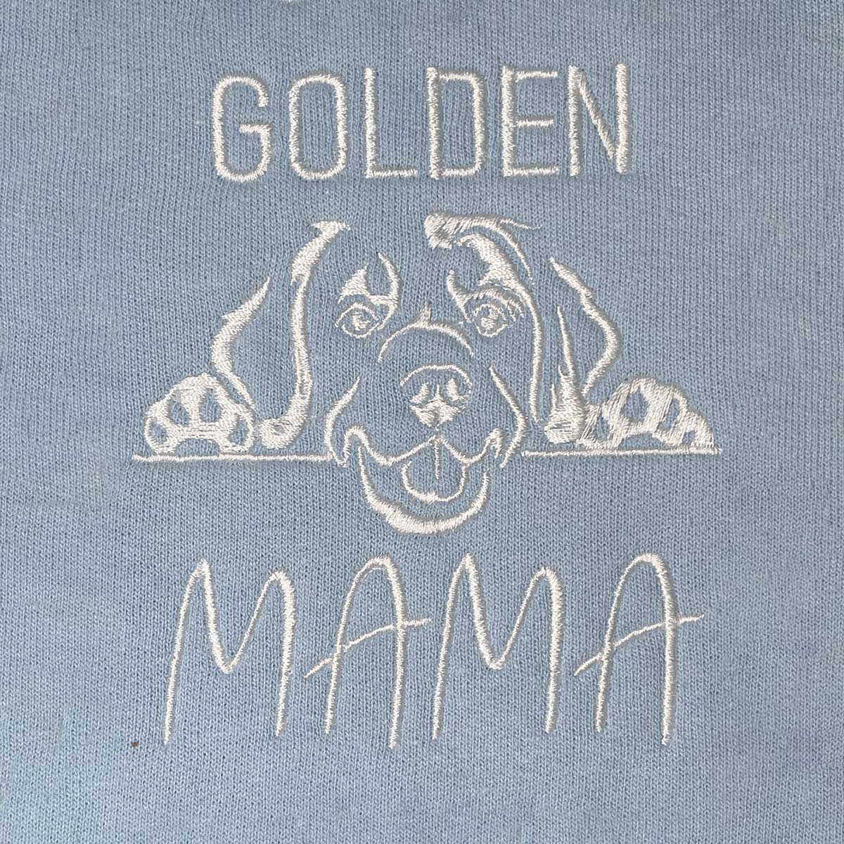 Custom Golden Retriever Dog Mama Embroidered Tote Bag, Personalized Tote Bag with Dog Name, Best Gifts for Golden Retriever Lovers em1