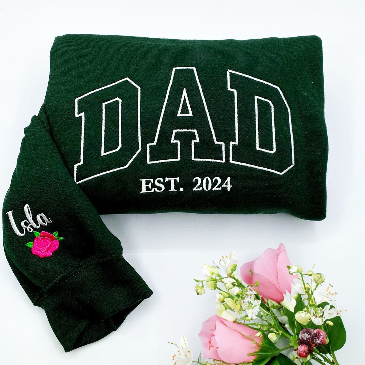 Custom Embroidered Sweatshirts, Hoodie - Personalized Crewnecks Anniversary Gifts em2