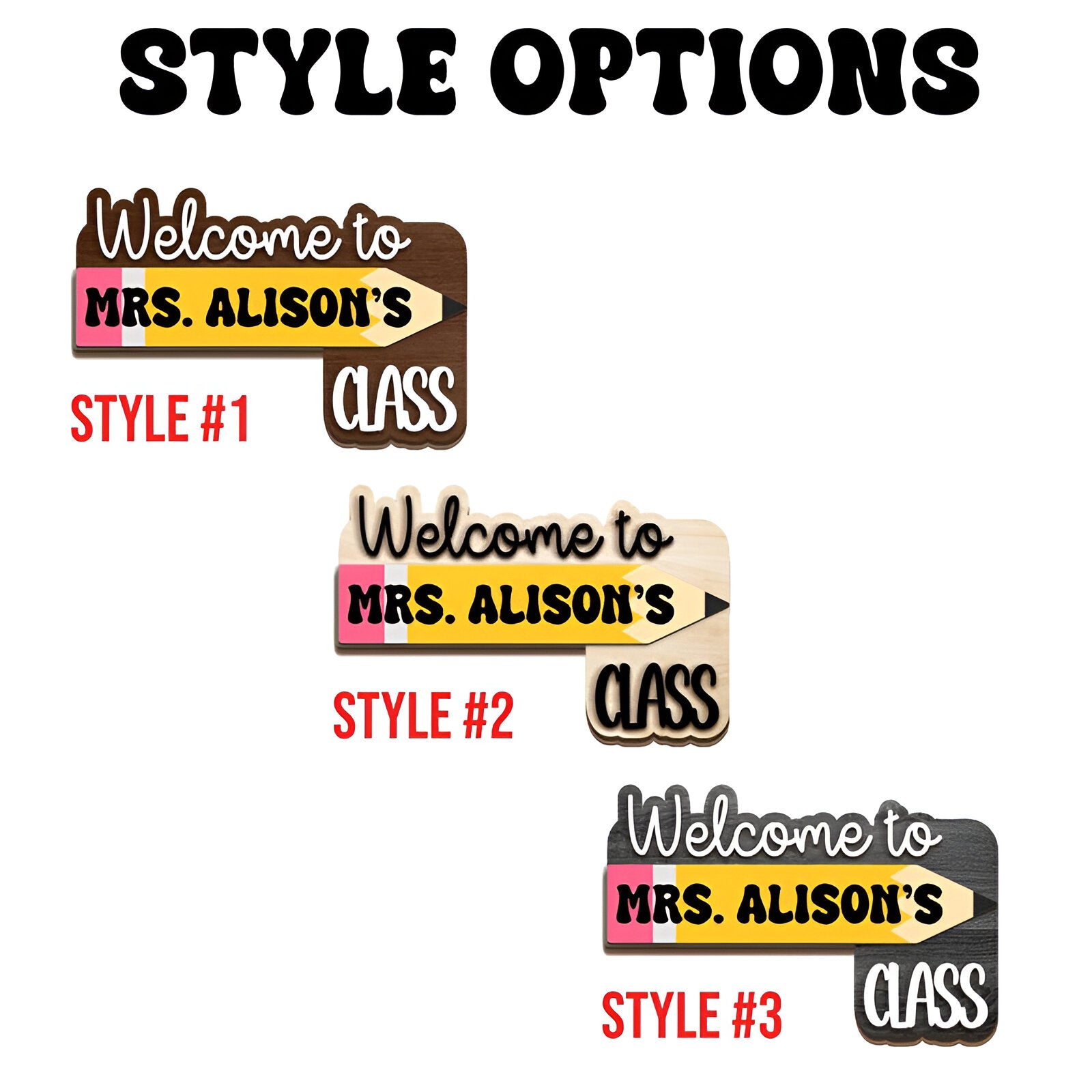 Custom Teacher Door Sign Dofra