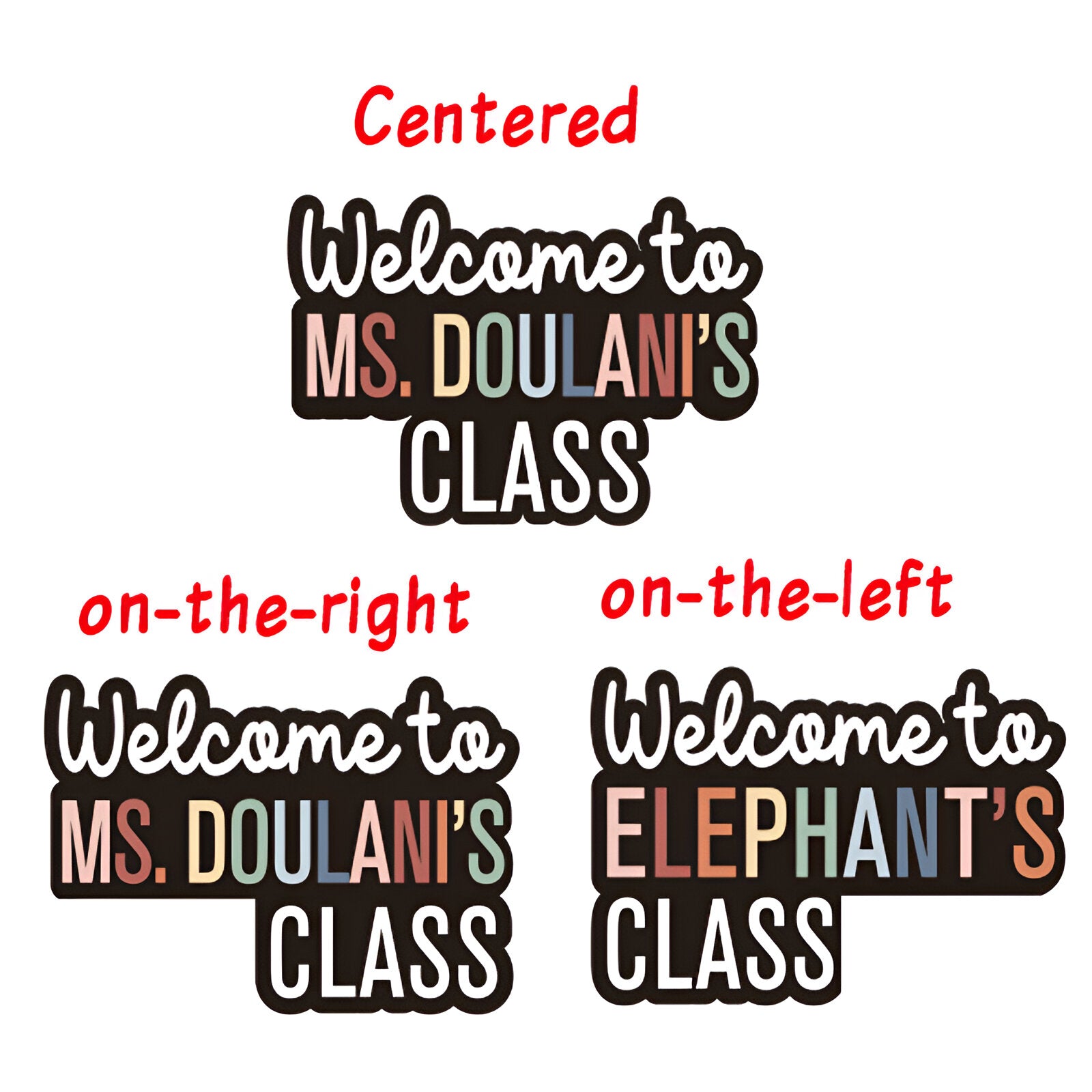 Custom Teacher Door Sign dofra 111