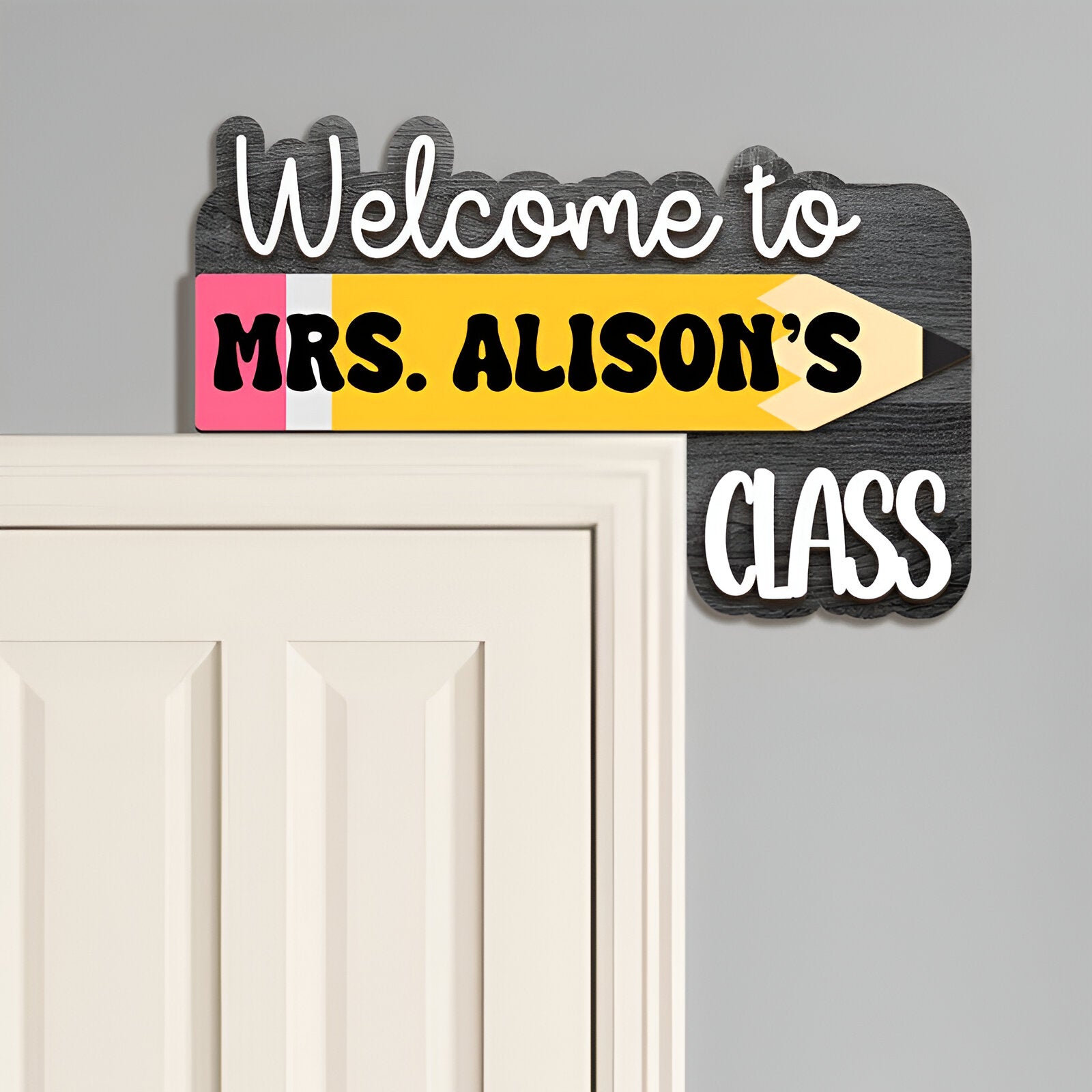 Custom Teacher Door Sign Dofra