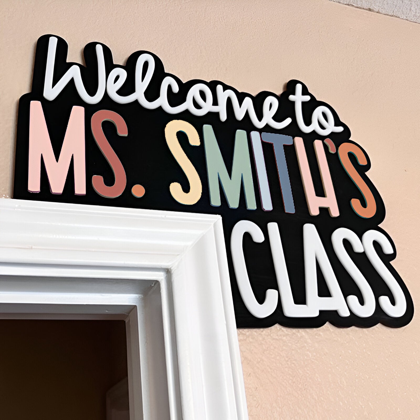 Custom Teacher Door Sign dofra 111