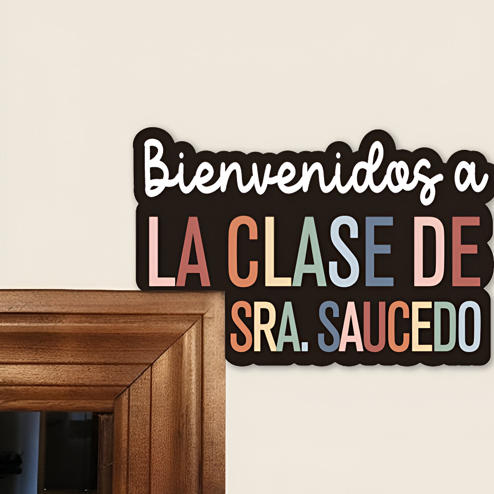 Custom Teacher Door Sign dofra 111